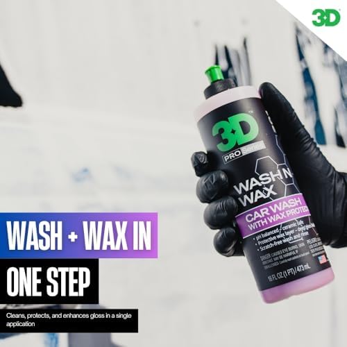 Wash N Wax Car Wash Soap - pH Balanced, Easy Rinse, Scratch Free Soap with Wax Protection - 1 Gallon