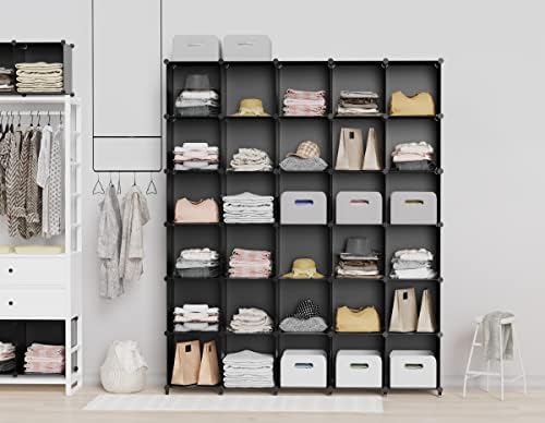 Closet Organizers and Storage, 9 Cube Storage Organizer, Black
