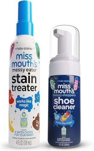 Stain Treater & Messy Steppers Shoe Cleaner Stain Remover Duo