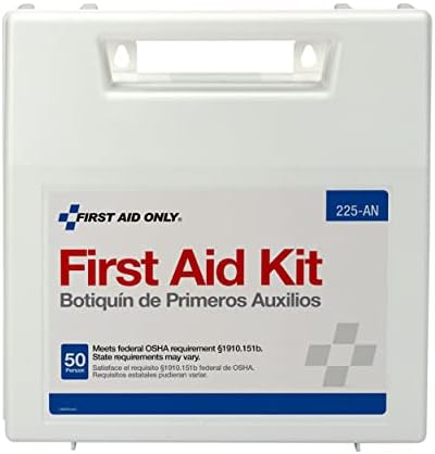 225-AN 50-Person OSHA-Compliant First Aid Kit, Emergency First Aid Kit for Office, Home, Car, and Worksites, 195 Pieces