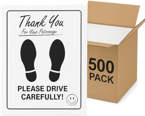 Disposable Paper Car Floor Mats – Heavy Duty Waterproof Auto Mats – Weather Resistant, Tear Resistant, Fits All Vehicles – Perfect for Dealerships, Detail Shops & Car Washes – 500 Pack