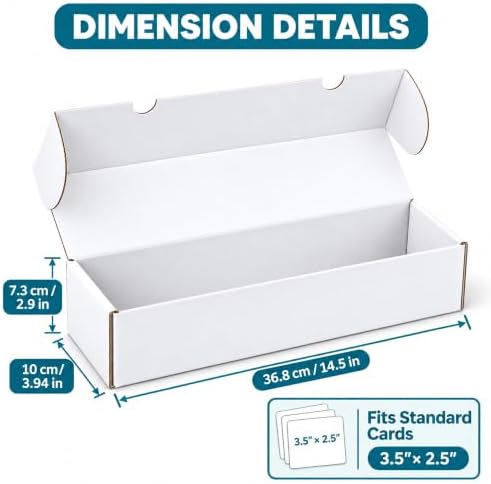 Laminated Waterproof Trading Card Storage Box 10 Pack 1100 Count Cardboard