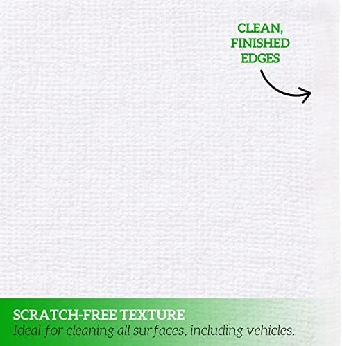 Terry Towels 14" x 17" 60 Pack - Cotton Bar Towels, Cleaning Rags, White Terry Cloth Towels, Absorbent Kitchen Towels for Restaurant, Food Service and Home Use (Blue & Orange Stripe)