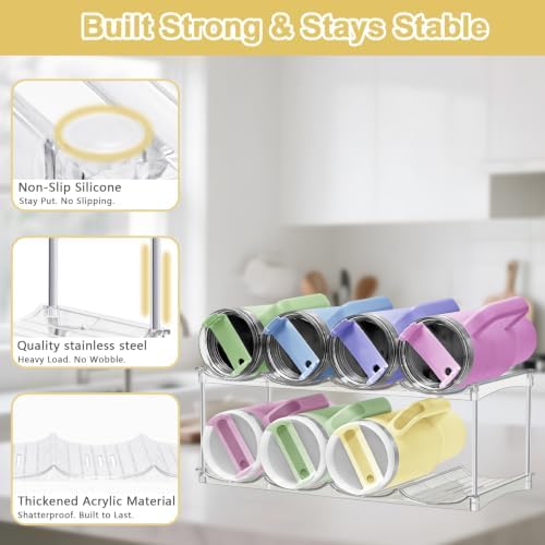 Water Bottle Organizer for Stanley 40oz Tumblers, Stanley Cup Organizer