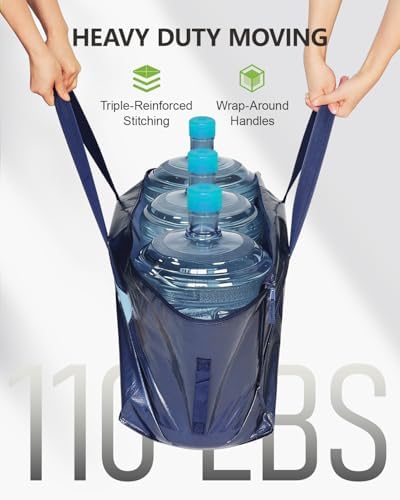 Heavy Duty Moving Bags Extra Large 110LBS Storage Bags, 8 Pack-Blue