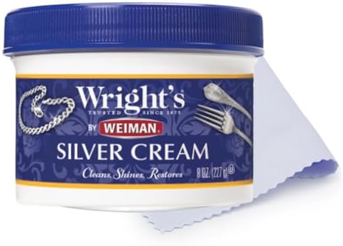 By Weiman Silver Cleaner and Polish Cream with Polishing Cloth