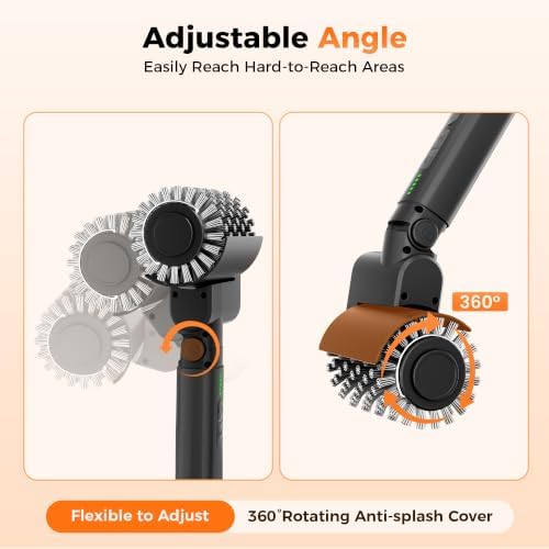Electric Grill Brush for Outdoor,Cordless BBQ Cleaner Rechargeable