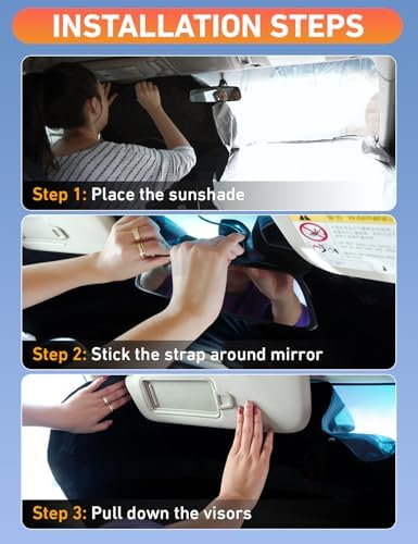 Windshield Sunshade Compatible for Toyota RAV4 2019-2024 2025 2026