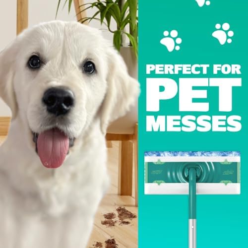 Sweeper 2-in-1 Mops for Floor Cleaning, Dry and Wet Multi Surface Floor Cleaner, Sweeping and Mopping Starter Kit, Includes 1 Mop + 19 Refills, 20 Piece Set