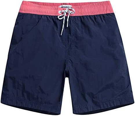 Mens Swim Trunks Quick Dry Mesh Linner with Pockets 7" Beach Shorts