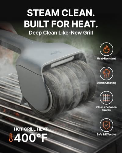 Typhur Electric Grill Brush, Anti-Stall Technology, Bristle-Free Design