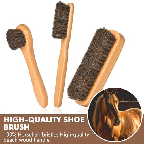 Leather Boot Care Kit – Mink Oil, Saddle Soap for Leather, Shoe Brush, Waterproof Wax, Leather Cleaner and Conditioner