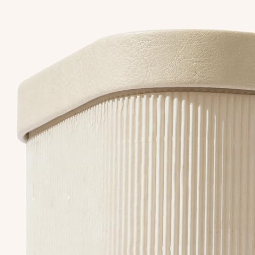 Decorative Storage Boxes with Lids Faux Leather, 3 Pack