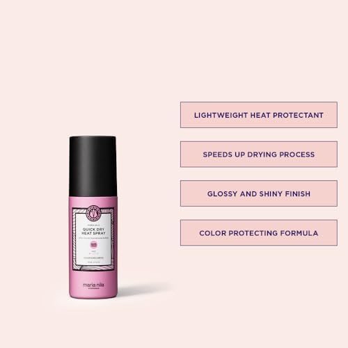 Maria Nila Quick Dry Heat Spray – Cuts Blow-Dry Time 5.1 Fl Oz