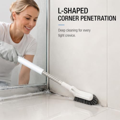 Multifunctional Extendable Long Handle Floor Scrub Brush，1PC