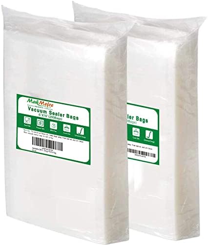 200 Pint 6x10Inch Vacuum Sealer Bags for Food Storage