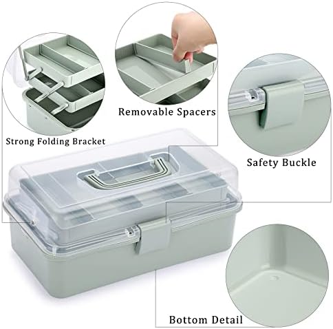 3-Layer Plastic Dividing Storage Box Craft Organizer and Storage
