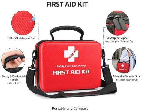 276 PCS Hard Shell Waterproof First Aid Kit