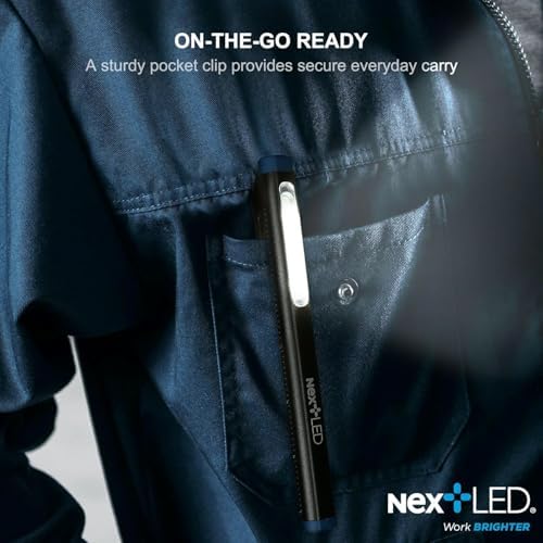 NT-6615K CRI 95 Auto Detailing Light, Rechargeable Pocket Flashlight, 430 Lumen, 6000K, Magnetic, Spot/Flood/365nm UV Light 3 in 1, for Paint Correction, Swirl Finder, Pro Paint Matching Tool