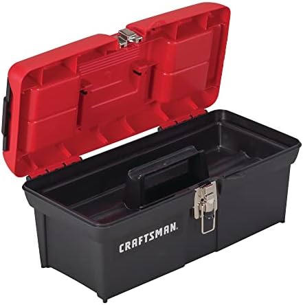 Tool Box, Lockable, 16 in., Red/Black (CMST16901)