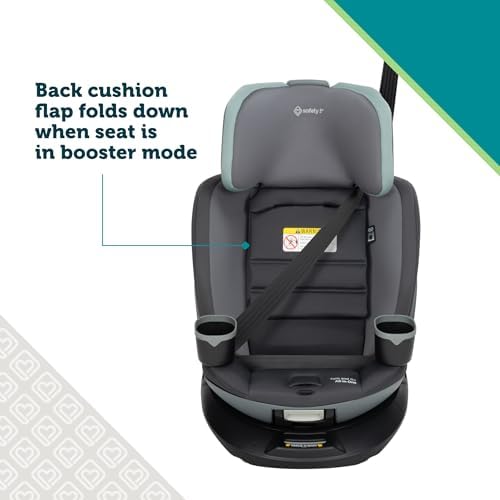 Turn and Go 360 ST 360 Rotating Car Seat, SafetySwivel, SecureTech Installation, All-in-One Convertible Car Seat, 3-in-1 Rear-Facing, Forward-Facing, Booster, 5-100 lbs, Seafoam Mist