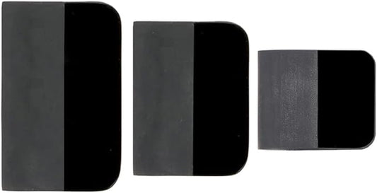 PPF Squeegee Soft Silicone Rubber Scraper Anti-Scratch TPU Coating Scraper for Car Vinyl Paint Protection Film Installation, Vinyl Wrap and Window Tint Windshield Glass Cleaning Squeegee Tool (Black)