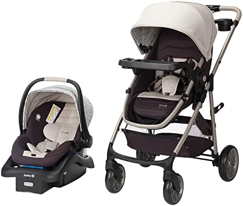 Deluxe Grow and Go Travel System Stroller and Car Seat Combo, 8-in-1 Travel System, Weight Capacity 4-30 lbs, Dunes Edge
