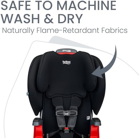 Britax Grow with You ClickTight Harness-2-Booster Car Seat, 2-in-1 High Back Booster, Black Contour
