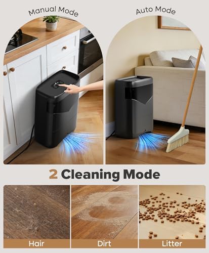 Touchless Vacuum Automatic Dustpan, Bagless, 26Kpa Suction & Auto Sensors