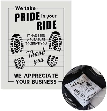 100Pcs Paper Floor Mats for Cars, Disposable Auto Detailing Floor Mats