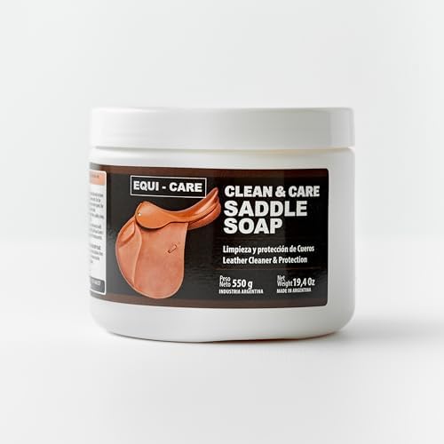 Clean & Care Saddle Soap, Glycerin-Based soap with Added Moisturizers Designed to Clean and Condition Leather. Keep Your Leather tack and Equipment in top Condition.