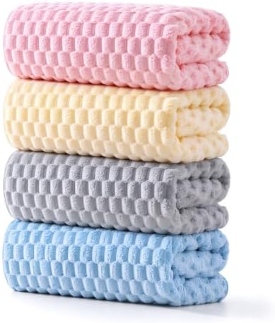 4 Pack Microfiber Bath Towels, Quick Dry, Super Soft, 27.5"x55"