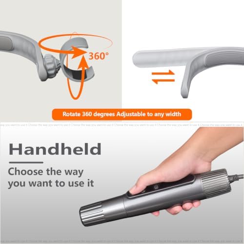 Neck Dryer for Pet Grooming, Hands-Free Dog Hair Dryer, 4 Speeds, 4 Temp