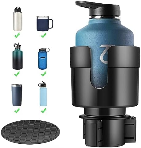 TYKOR Car Cup Holder Expander, Extender for Car with Adjustable Base