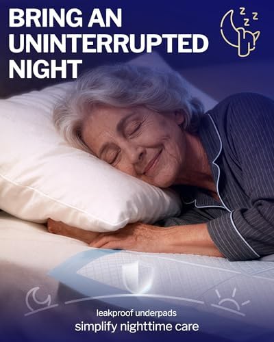 Ultra Thick Bed Pads, 36x30 in, 6-Layer,Leakproof, 50-Pack