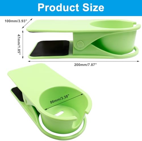 3Pcs Drinking Cup Holder Clip, Blue, Green and Yellow