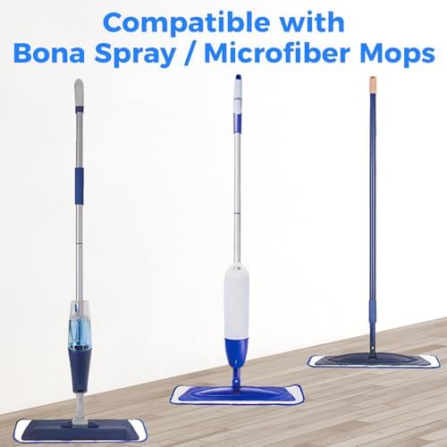 12-Pack 18 Inch Microfiber Mop Pads Compatible with Bona, Washable Reusable