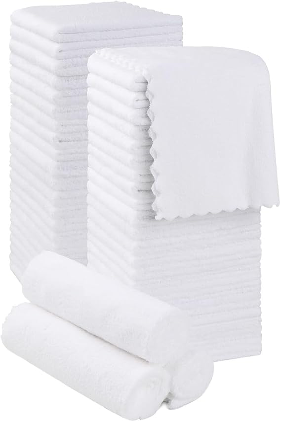 Orighty Washcloths 48 Pack, Ultra Soft Face Towels 12 x 12 inch