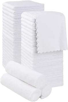 Orighty Washcloths 48 Pack, Ultra Soft Face Towels 12 x 12 inch