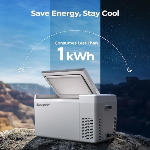 12v refrigerator 23 Quart, -8℉~50℉ Portable Freezer for Car, Grey