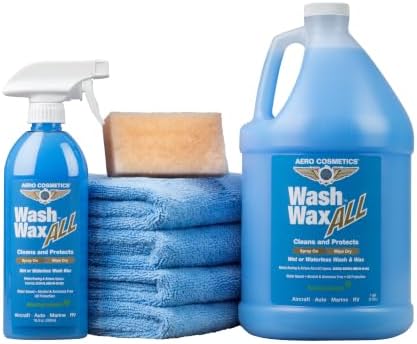 Wash Wax ALL Waterless Car Wash Kit RV Boat Spray Detailer