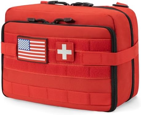 Tactical Molle Pouch Large Admin Bag Utility Tool Pouches Molle Attachment EDC Pouches Expandable Molle Accessories Organizer Medical Pocket U.S.A Patch Included