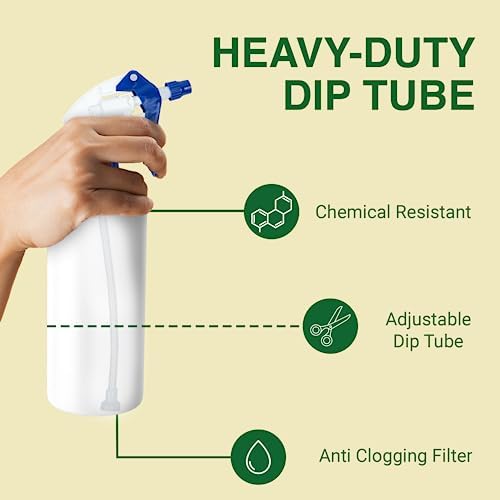 Spray Bottle Nozzle Replacement Tops, Blue 6 Pack
