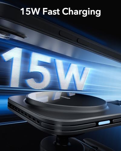 For MagSafe Car Mount Charger for iPhone Duo/18 Pro/17-12, Samsung S26