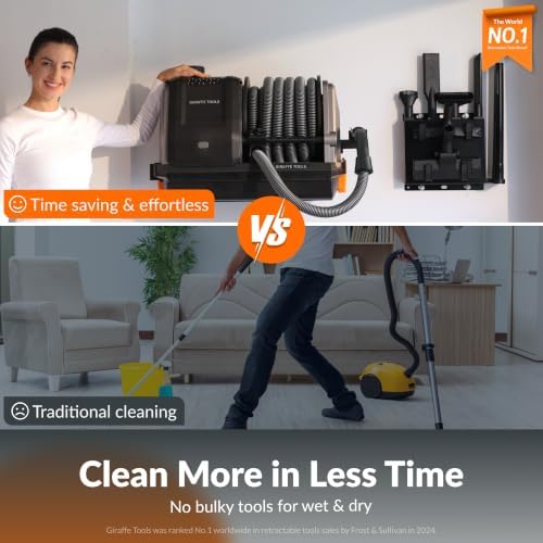 Grandstorm Garage Vacuum Cleaner with Retractable 30FT Hose