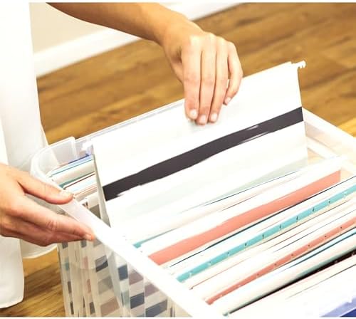 Heavy-Duty Plastic File Box, Letter/Legal