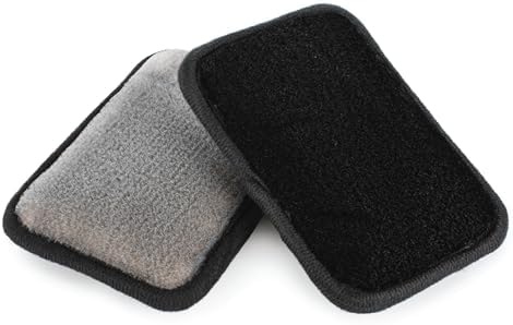 Interior Scrubber - Soft Microfiber Pad Safe for All Automotive Interior Surfaces; Deep Cleaning with Scratchless and Streak-Free Finish - 4 Pk
