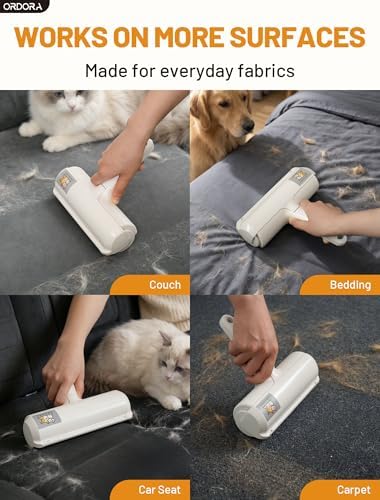 Pet Hair Remover Roller, Reusable Lint Roller for Dog and Cat Hair