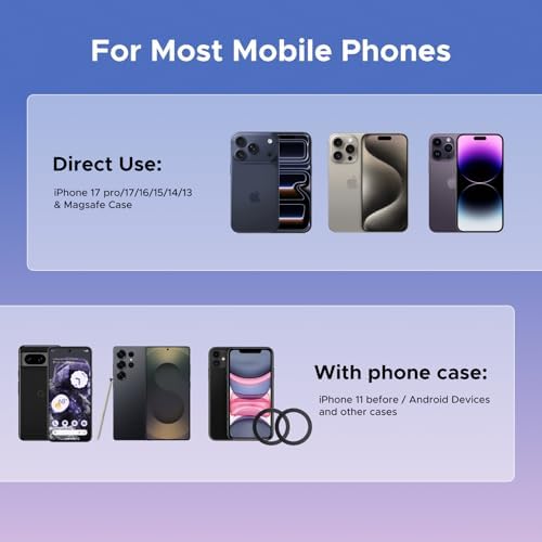 Tesla Phone Mount with Strongest Magnet Power, Fully Adjustable View