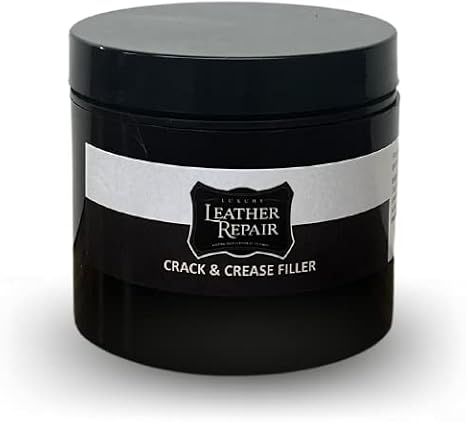 Luxury Leather Repair Leather/Vinyl Crack/Crease Filler - for Automotive, Furniture, and Leather/Vinyl Goods (2oz)